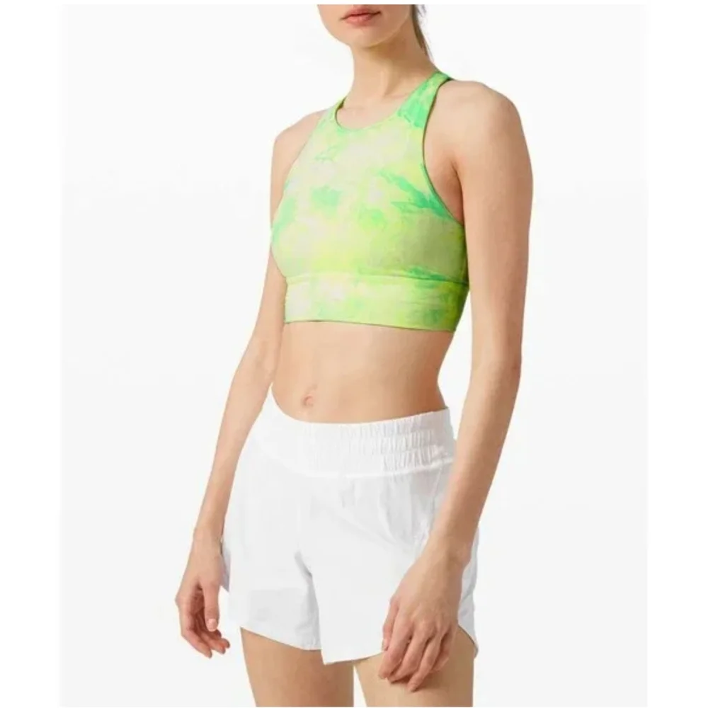 Lululemon Energy Bra High Neck Long Line Shibori *Medium Support B-D - Picture 1 of 9